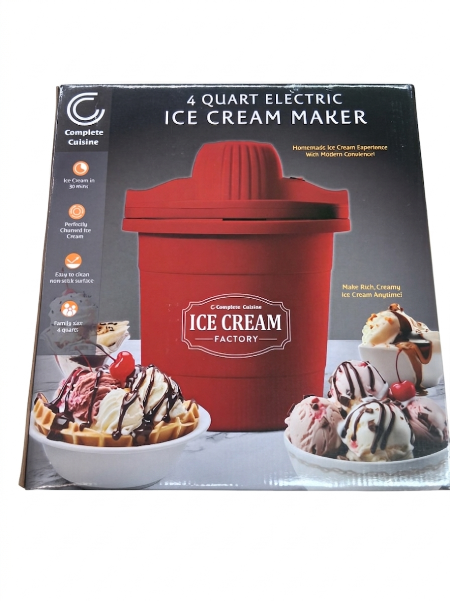 4 Quart Electric Ice Cream Maker