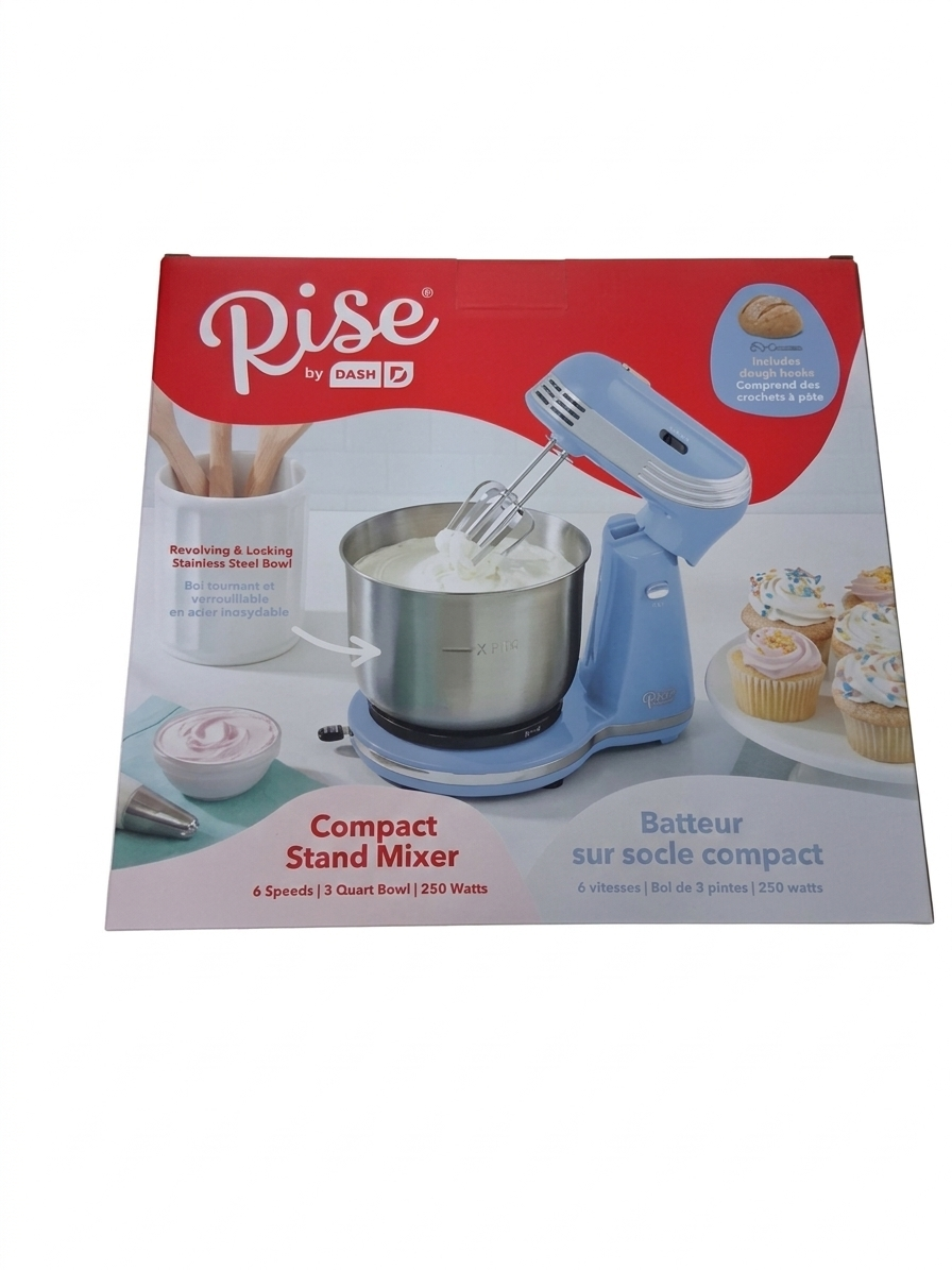 Rise by Dash Compact Stand Mixer - 6 Speed 3 Quart Bowl